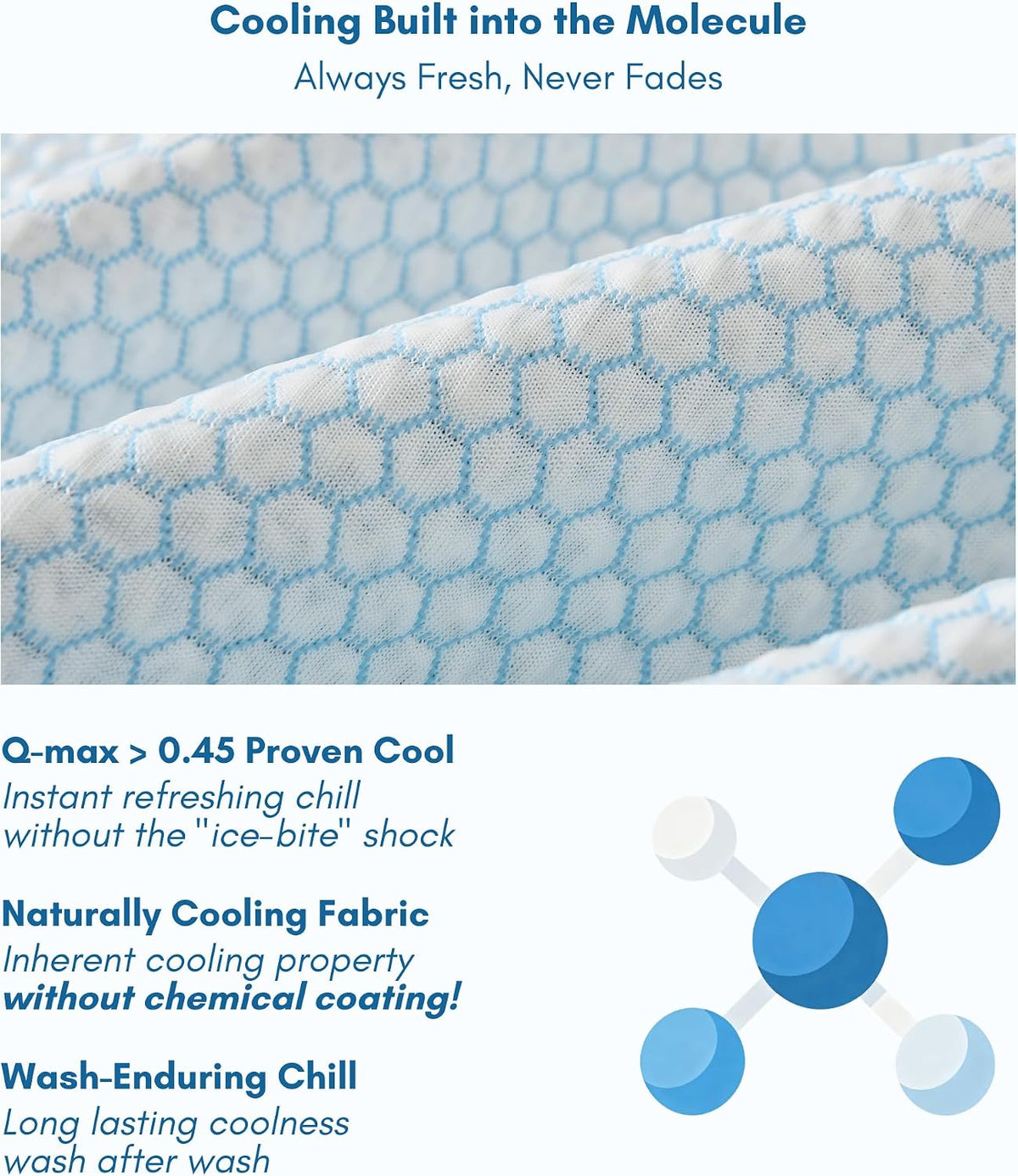 Petfelix Frostplus Cooling Mat for Dogs Qmax>0.45 Breathable Dog Cooling Mat Chemical Free Fabric Cooling Dog Bed for Cats and Small Animals Non Slip Washable Scratch Resistant, XL, 43''*28''