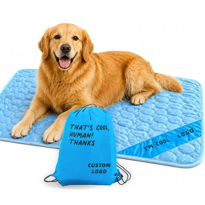 Custom Dog Cooling Mat Thick & Durable Cooling Mat for Large Dog Long-Lasting Cool Waterproof Washable Self Cooling Pad for Dogs