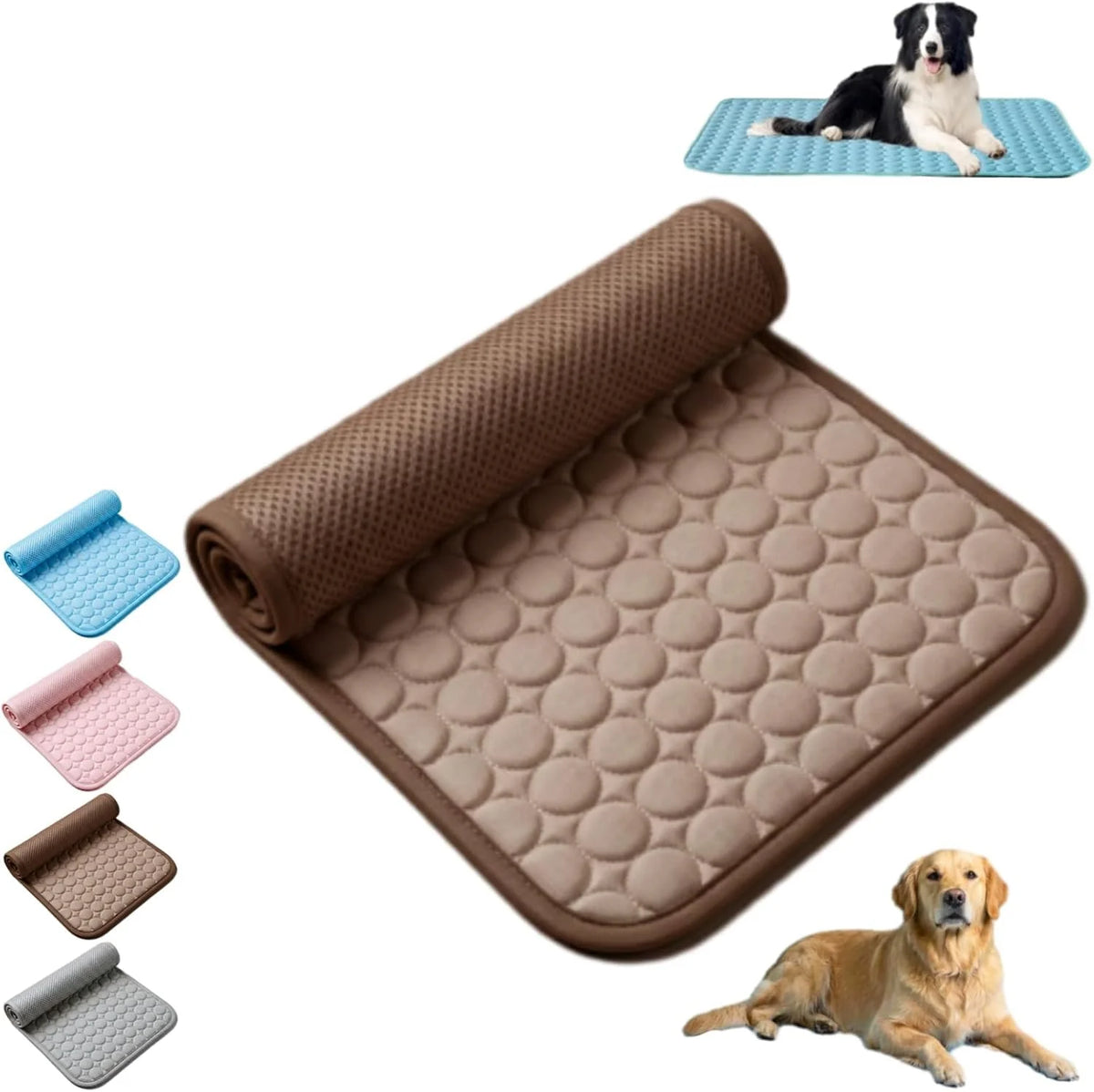 Custom Dog Cooling Mat Thick & Durable Cooling Mat for Large Dog Long-Lasting Cool Waterproof Washable Self Cooling Pad for Dogs