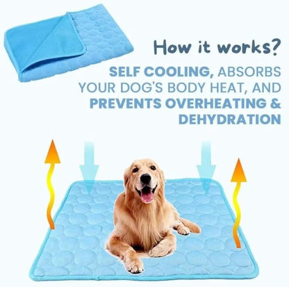 Custom Dog Cooling Mat Thick & Durable Cooling Mat for Large Dog Long-Lasting Cool Waterproof Washable Self Cooling Pad for Dogs