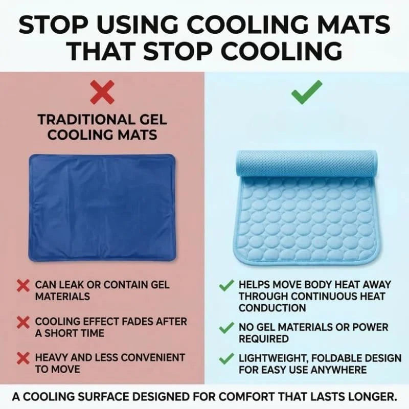 Custom Dog Cooling Mat Thick & Durable Cooling Mat for Large Dog Long-Lasting Cool Waterproof Washable Self Cooling Pad for Dogs