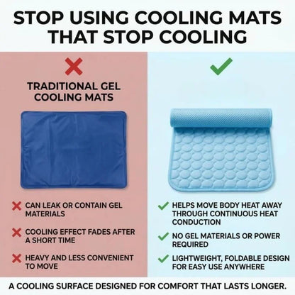 Custom Dog Cooling Mat Thick & Durable Cooling Mat for Large Dog Long-Lasting Cool Waterproof Washable Self Cooling Pad for Dogs