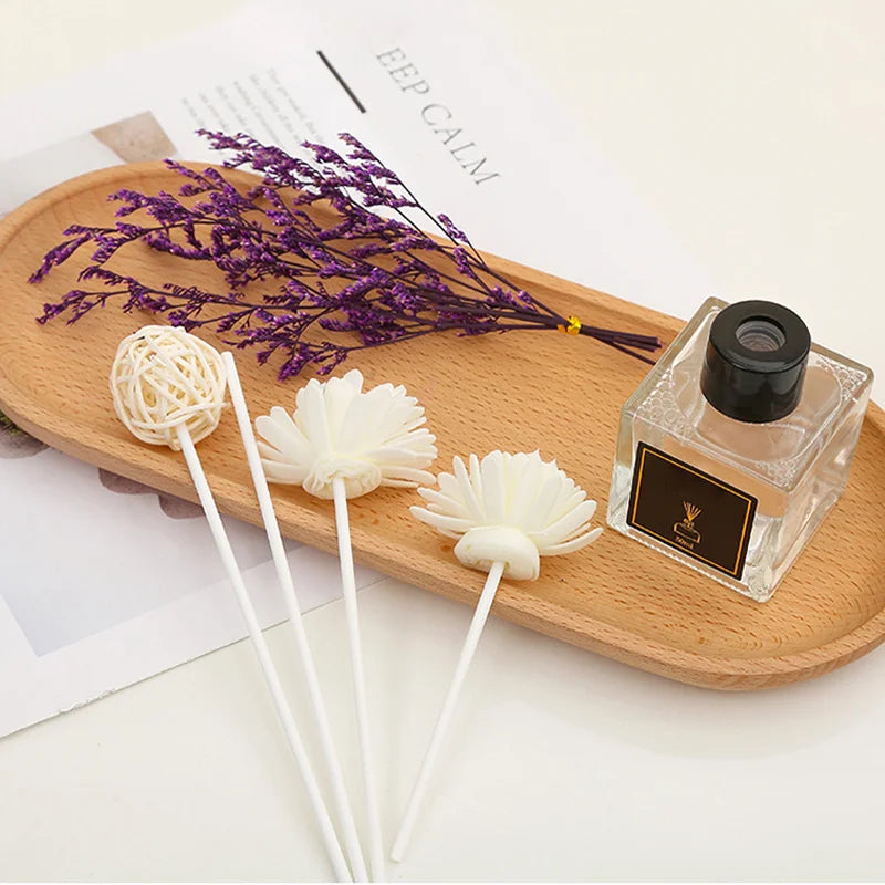Home Decor Fragrance Dried Flower Air Freshener 50Ml Essential Oil Romantic Flower Reed Diffuser